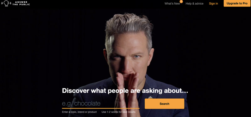 dashboard answer the public